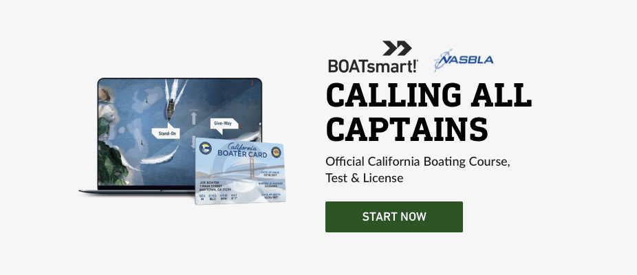 BOATsmart! California Banner Ad for the boater safety course.