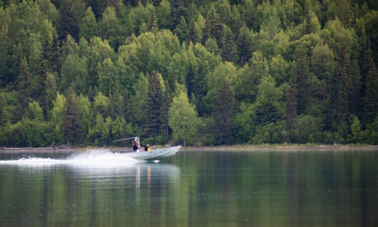 Boat on a lake