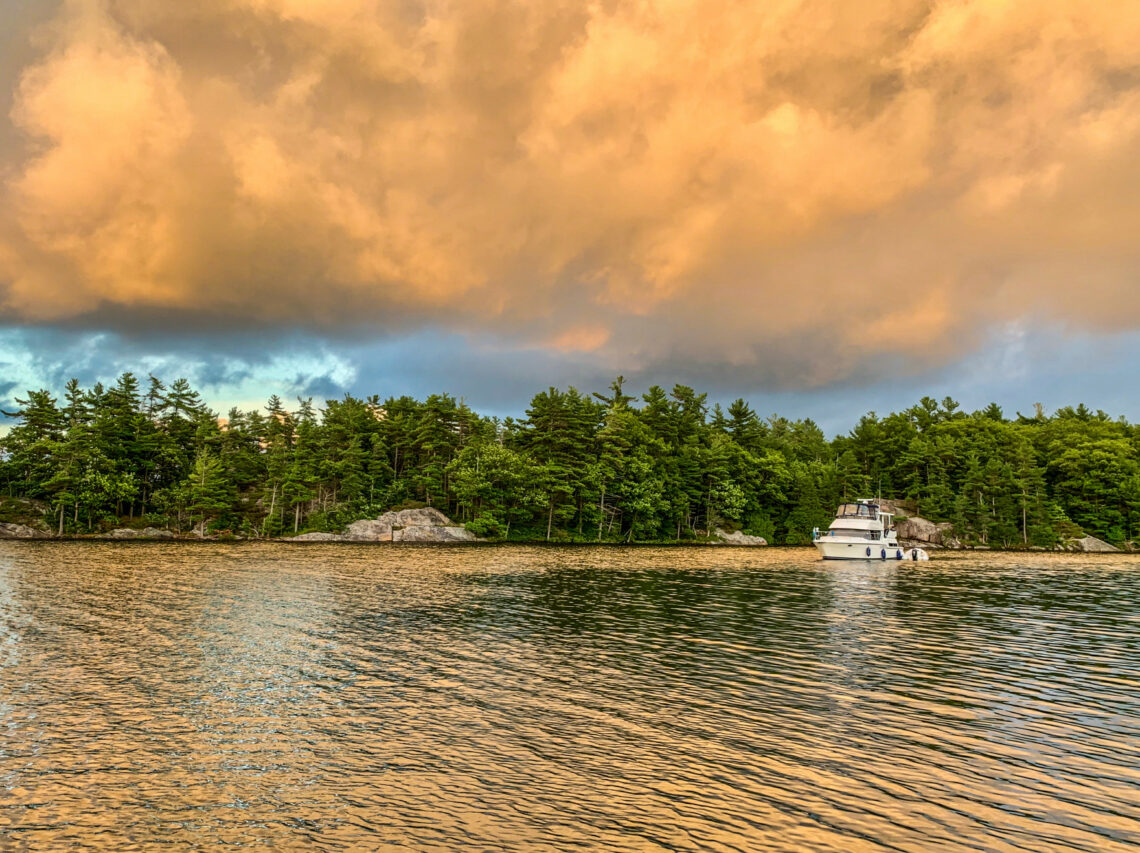 Boat on Georgian Bay Ontario