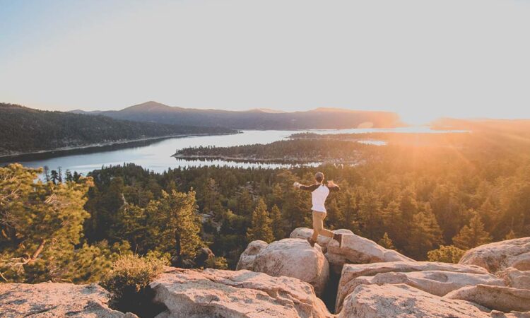 Big Bear Lake from the mountains