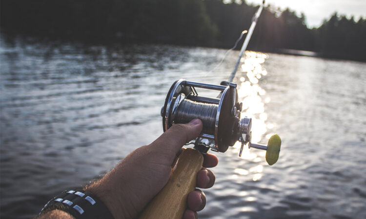 Casting a line on the Lake in Alberta