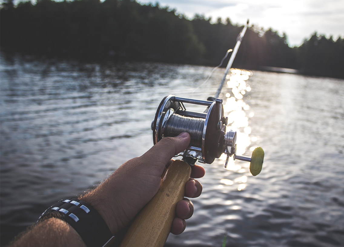 Casting a line on the Lake in Alberta