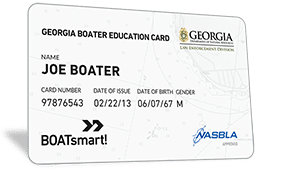 Georgia Boater Education Card