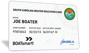 South Carolina Boater Education Card